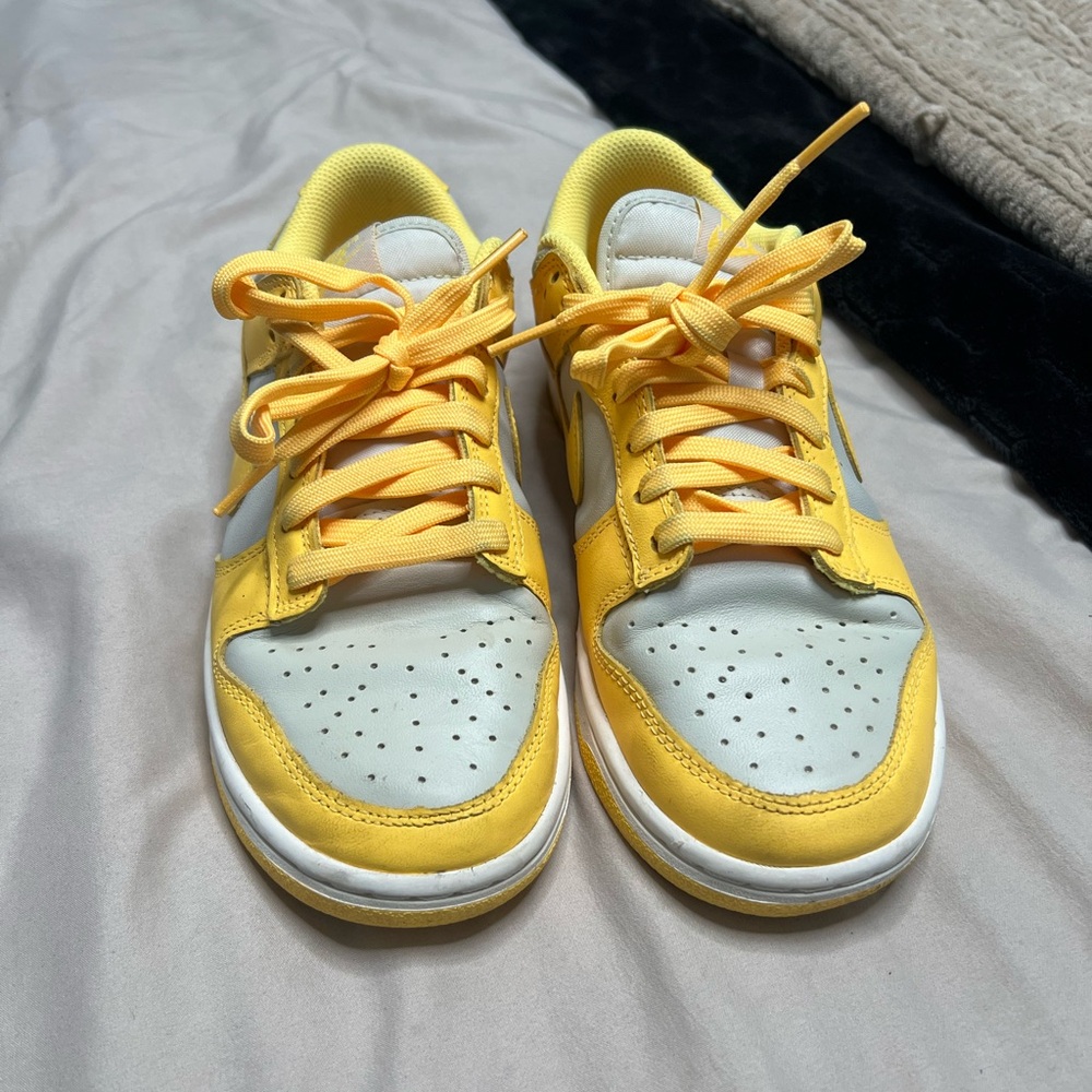 Nike Yellow and White Dunks
